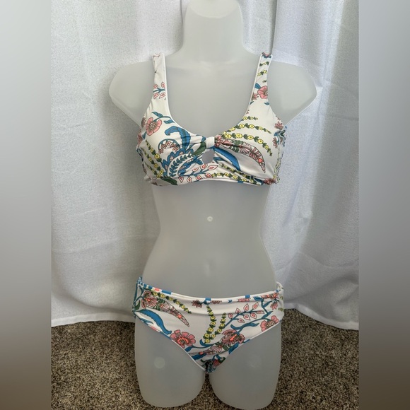 Maaji reversible bikini set Floral Stripes Size 16 XXS GUC 0386 - Picture 1 of 8